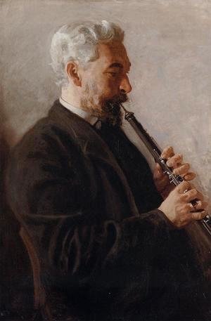 Thomas Cowperthwait Eakins - The Oboe Player (or Portrait of Benjamin Sharp)