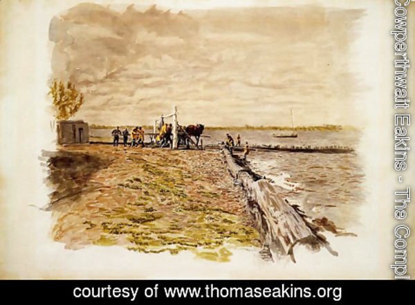 Thomas Cowperthwait Eakins - Drawing the Seine