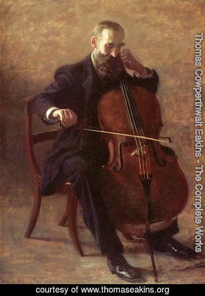 Thomas Cowperthwait Eakins - The Cello Player