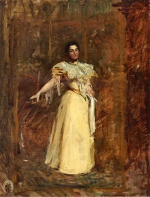 Thomas Cowperthwait Eakins - Portrait of Miss Emily Sartain, Study