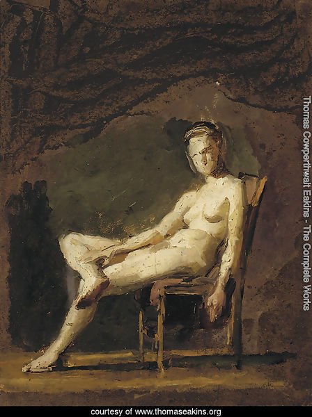 Female nude figure study for Arcadia