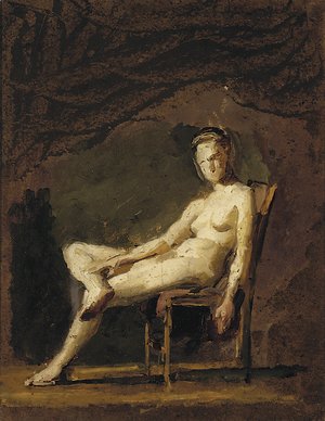 Thomas Cowperthwait Eakins - Female nude figure study for Arcadia