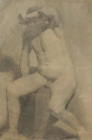 Thomas Cowperthwait Eakins - Nude Man Seated