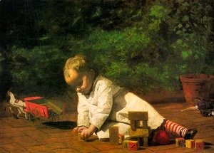 Thomas Cowperthwait Eakins - Baby at Play 1876