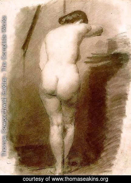 Thomas Cowperthwait Eakins - Study of a Standing Nude Woman