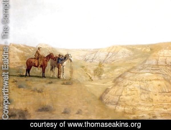 Thomas Cowperthwait Eakins - Cowboys in the Badlands