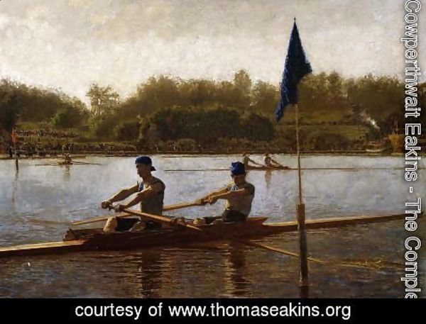 Thomas Cowperthwait Eakins - The Biglin Brothers Turning the Stake