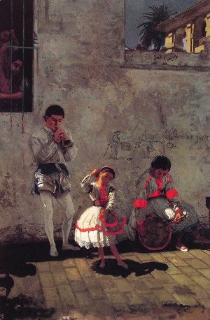 Thomas Cowperthwait Eakins - A Street Scene in Seville
