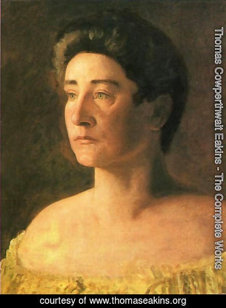 Thomas Cowperthwait Eakins - A Singer: Portrait of Mrs. Leigo
