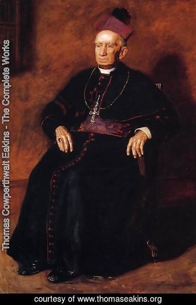 Thomas Cowperthwait Eakins - Portrait of Archbishop William Henry Elder