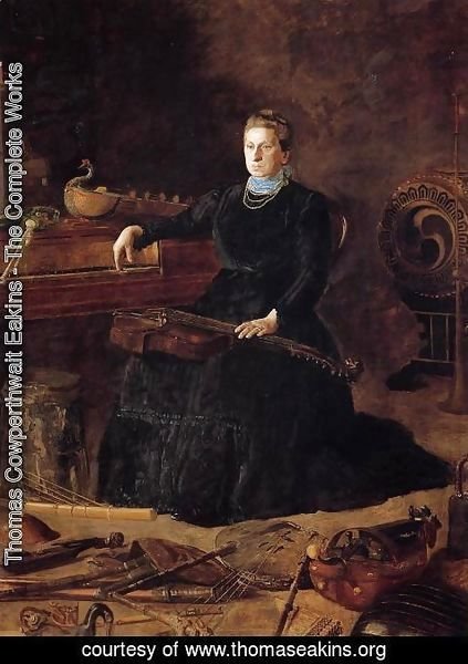 Thomas Cowperthwait Eakins - Antiquated Music (or Portrait of Sarah Sagehorn Frishmuth)