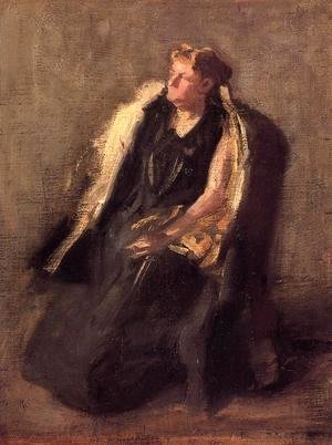 Thomas Cowperthwait Eakins - Portrait of Mrs. Hubbard (sketch)