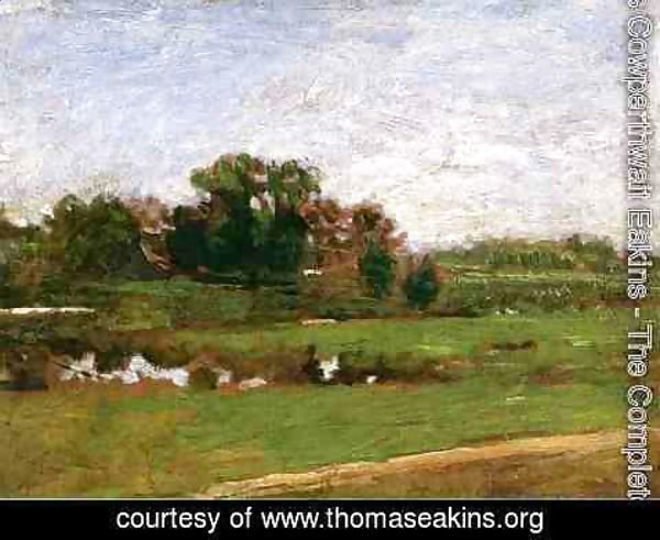 Thomas Cowperthwait Eakins - Study for "The Meadows, Gloucester, New Jersey"