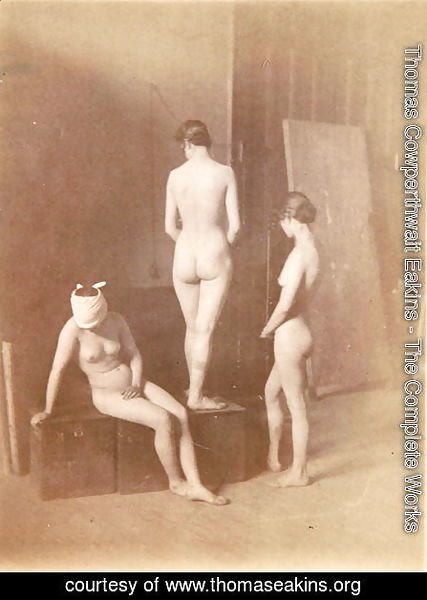 Thomas Cowperthwait Eakins - Three Female Nudes, c.1883