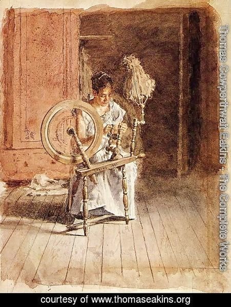 Thomas Cowperthwait Eakins - Spinning, 1881