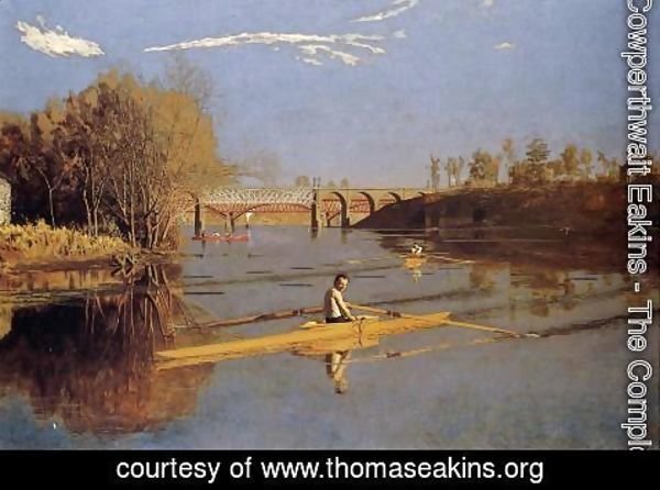 Thomas Cowperthwait Eakins - Max Schmitt in a Single Scull, 1871