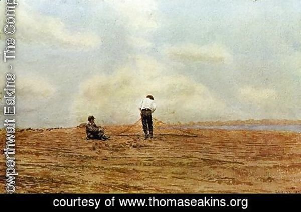 Thomas Cowperthwait Eakins - Mending the Net, 1882