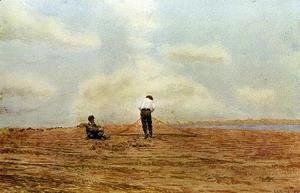 Thomas Cowperthwait Eakins - Mending the Net, 1882