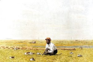 Thomas Cowperthwait Eakins - Whistling for Plover, 1874