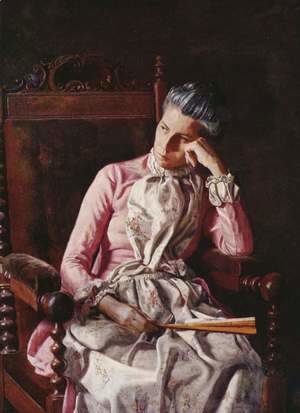 Thomas Cowperthwait Eakins - Miss Amelia C. Van Buren, ca. 1890