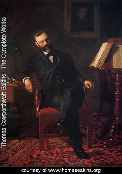 Thomas Cowperthwait Eakins - Portrait of Dr. John H. Brinton