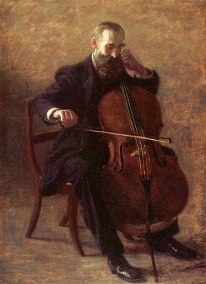 Thomas Cowperthwait Eakins - The Cello Player