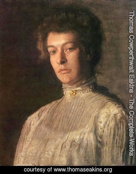 Thomas Cowperthwait Eakins - Portrait of Mrs. Kern Dodge (Helen Peterson Greene)