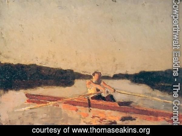 Thomas Cowperthwait Eakins - Max Schmitt in a Single Scull (sketch)
