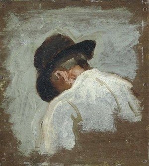 Study of a Man's Head for Mending the Net