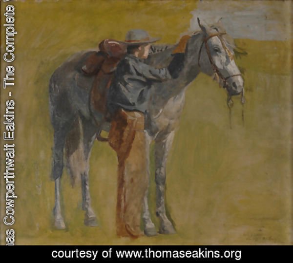 Thomas Cowperthwait Eakins - Sketch for Cowboys in the Badlands