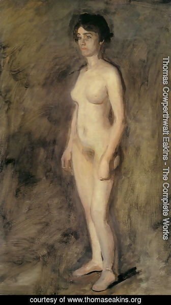 Thomas Cowperthwait Eakins - Nude Woman Standing
