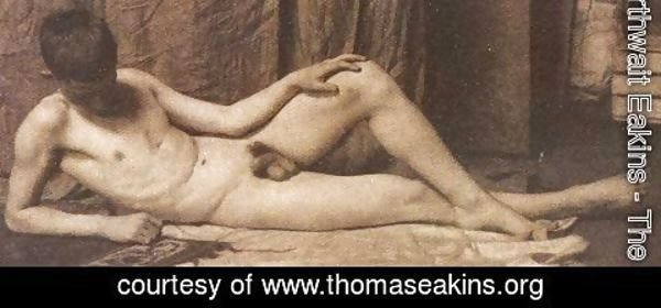 Thomas Cowperthwait Eakins - Boy laying in Atelier
