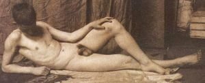 Thomas Cowperthwait Eakins - Boy laying in Atelier