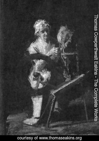 Thomas Cowperthwait Eakins - Sketch for In Grandmother's Time
