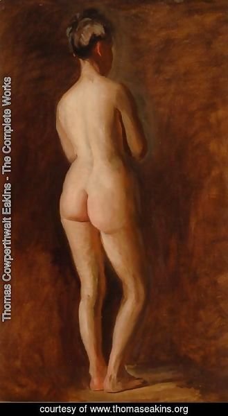 Thomas Cowperthwait Eakins - Standing Female Nude