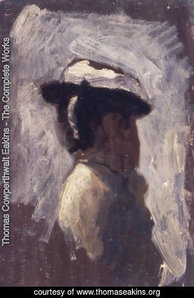 Thomas Cowperthwait Eakins - Study of a woman's head