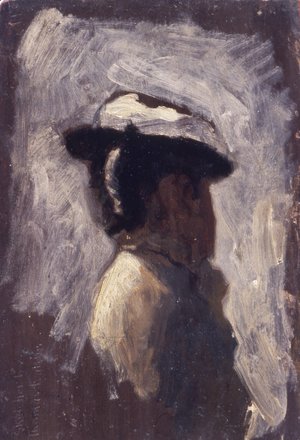 Thomas Cowperthwait Eakins - Study of a woman's head