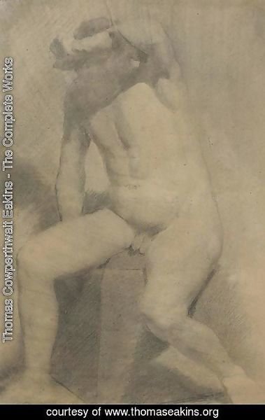 Thomas Cowperthwait Eakins - Nude Man Seated