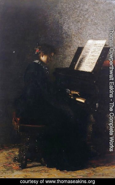 Thomas Cowperthwait Eakins - Elizabeth at the Piano 1875